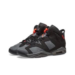 Paris Saint-Germain x Air Jordan 6 Retro 'Iron Grey' CN1078-001 Size 6Y
